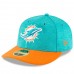 Men's Miami Dolphins New Era Aqua/Orange 2018 NFL Sideline Home Official Low Profile 59FIFTY Fitted Hat 3058489